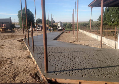 Concrete pad from Yager Weber Construction